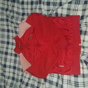 Red Lacoste jacket